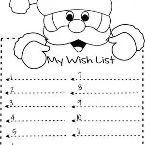 Printable Christmas Wish Lists
