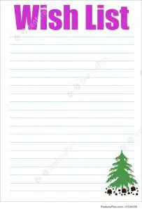 Wish Lists for Christmas