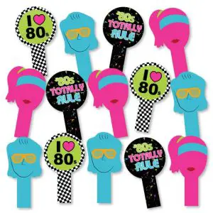 80’s Photo Booth Props Printable Free