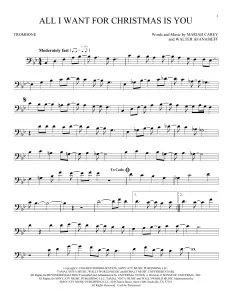 All I Want For Christmas Piano Sheet Music