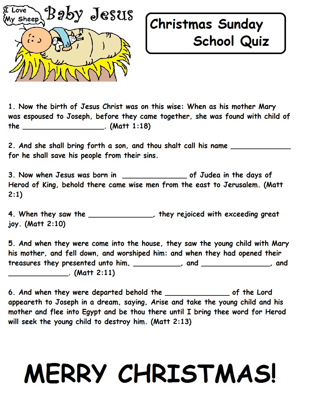 32 Fun Bible Trivia Questions - Kitty Baby Love