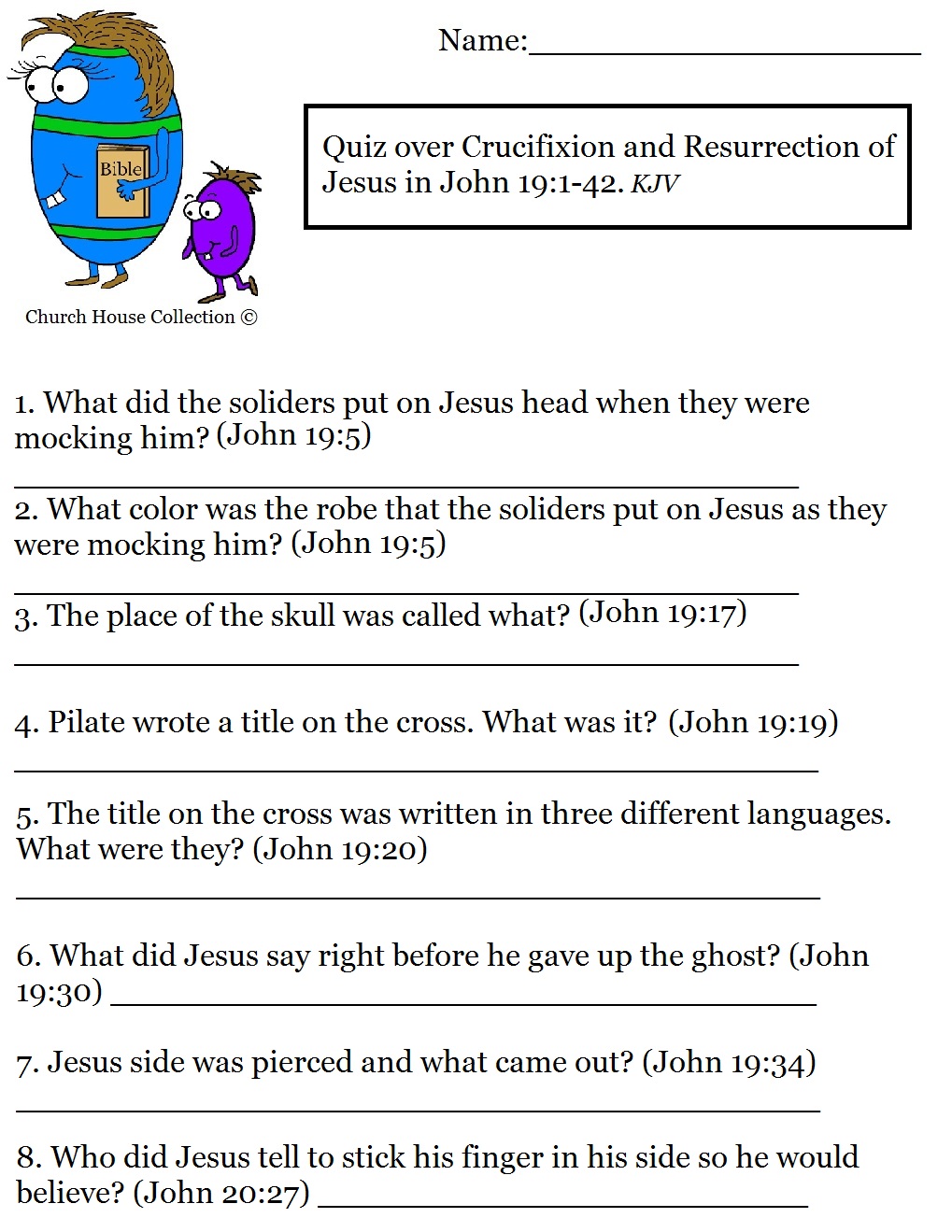 32 Fun Bible Trivia Questions | KittyBabyLove.com