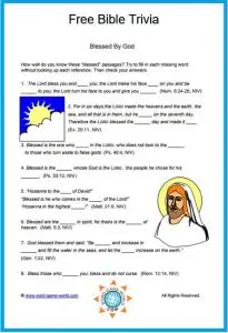 Bible Trivia Questions with Scripture Reference