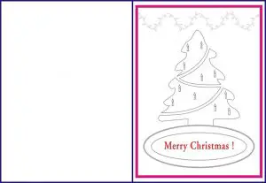 Christmas Cards Coloring Sheets