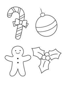 Christmas Ornament Outline Printable