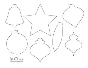 Christmas Ornaments Cutouts Printable