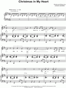 Christmas in Our Hearts Piano Sheet Music