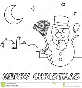 Coloring Christmas Card