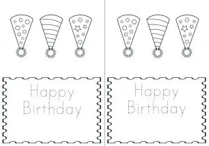 Free Birthday Cards to Print and Color