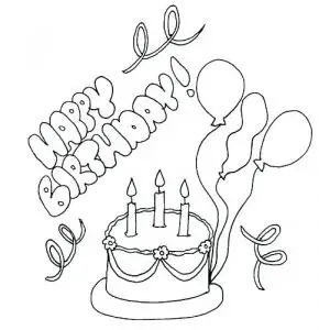 Free Coloring Birthday Cards to Print