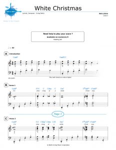 Free Piano Sheet Music White Christmas