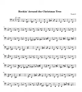 Free Piano Sheet Music for Rockin Around the Christmas Tree