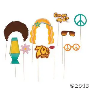 Free Printable 70's Photo Booth Props