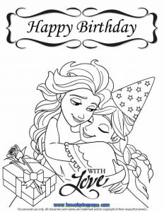 Free Printable Birthday Cards for Kids to Color