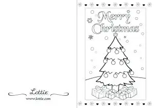 Free Printable Christmas Cards for Kids to Color