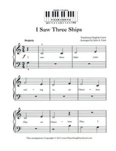 Free Printable Christmas Sheet Music for Piano