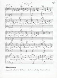 Hallelujah Christmas Piano Sheet Music