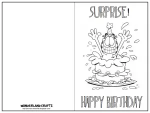 Happy Birthday Cards to Color