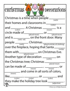 Office Christmas Party Mad Libs
