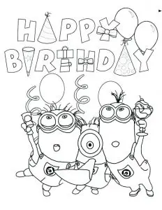 Printable Birthday Cards for Kids to Color