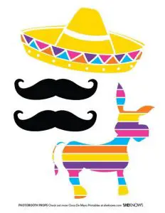 Printable Fiesta Photo Booth Props