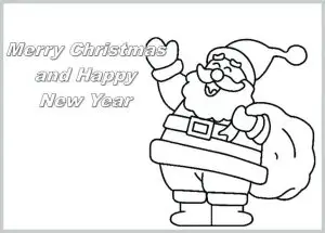 Printable Religious Christmas Cards to Color