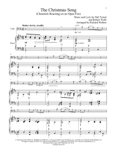 The Christmas Song Chestnuts Roasting Piano Sheet Music
