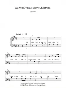 We Wish You A Merry Christmas Piano Sheet Music