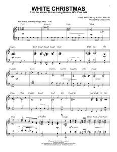 White Christmas Piano Sheet Music