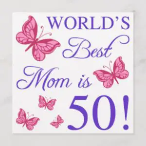 50th Birthday Card Ideas for Mom