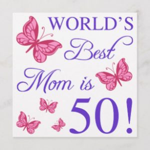 50th Birthday Card Ideas for Mom