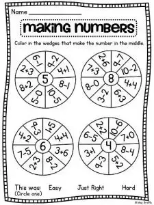 70 addition and subtraction worksheets kitty baby love