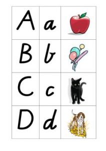 Alphabet Flash Cards Upper and Lower Case