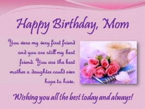 Birthday Card for Mom from Daughter