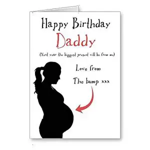 Birthday Card from Unborn Baby to Dad