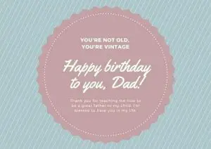 Dad Birthday Card Messages