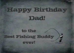 Dad Fishing Birthday Card