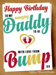 Dad's First Birthday with Baby Card