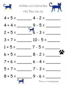 First Grade Addition and Subtraction Worksheets