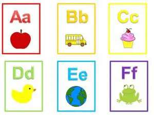 Free Printable Alphabet Flash Cards without Pictures