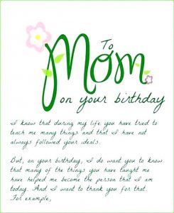 Free Printable Birthday Cards for Mom