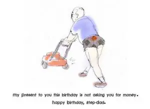 Funny Step Dad Birthday Cards