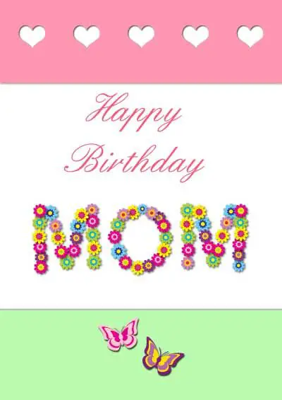Printable Birthday Card For Mom From Son