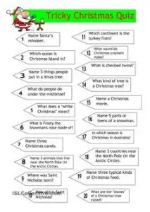 Kids Christmas Trivia