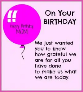 Mom Birthday Card Quotes