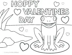 Printable Coloring Cards for Valentine’s Day