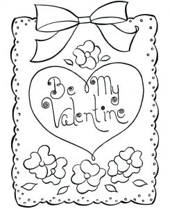 Printable Coloring Pages Valentine’s Day Cards