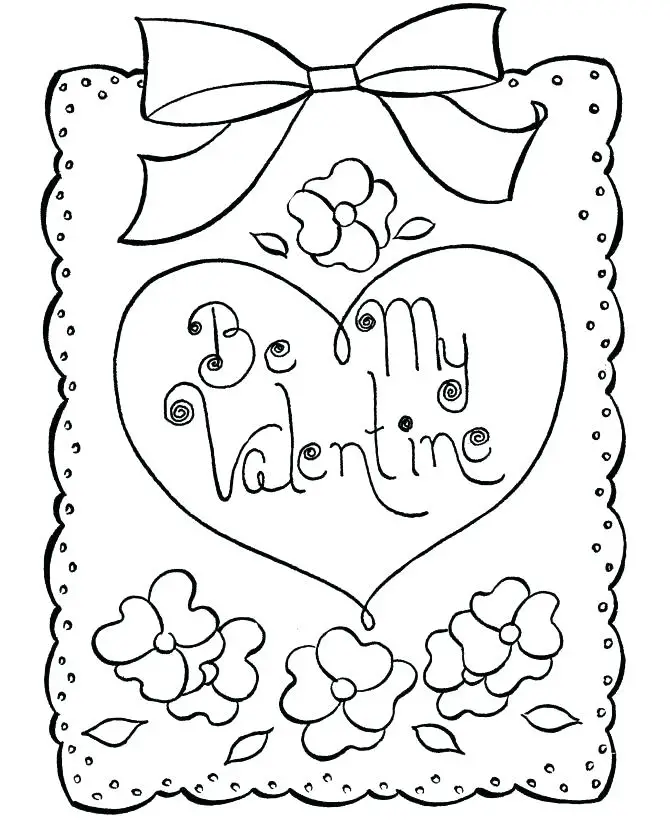 11 Cute Printable Valentine s Day Cards To Color Kitty Baby Love