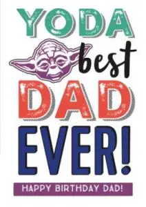 Star Wars Dad Birthday Card Wishes