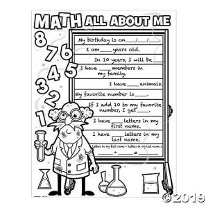 All About Me Worksheet 5th Grade